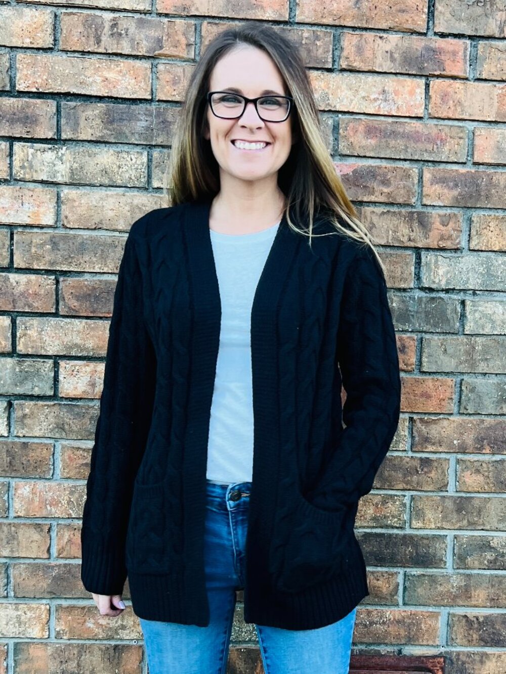 Black Knit Cardigan